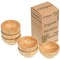Dipping Bowls Set, Small Bamboo Pinch Bowls for Soy Sauce/Condiment/Snacks, Mini Serving Bowls for Charcuterie Board for BBQ/Entertaining, 1.4 oz Bamboo Wooden Ramekins